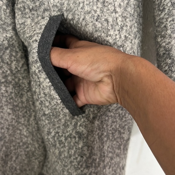 SOIA & KYO gray coat with hood size XS - Picture 5 of 9